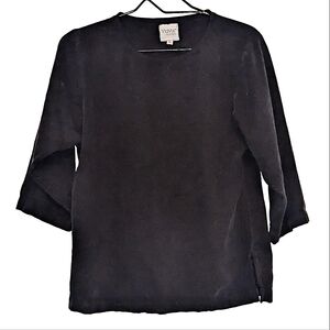 Vintage Natural Fiber 3/4 Sleeve Blouse